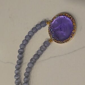 Iridescent Moon Pendant Necklace